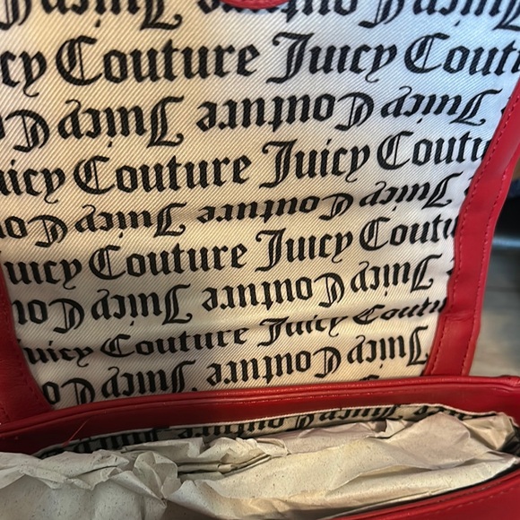 Juicy Couture Red and Gold Quilted Crossbody Bag - Picture 7 of 7